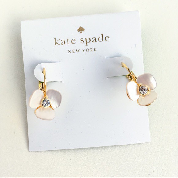 kate spade disco pansy earrings