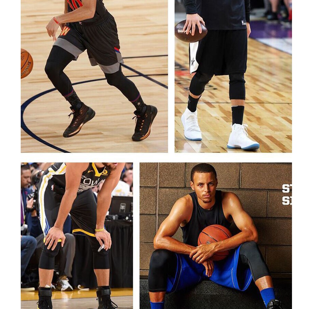 Elbourn Single Leg 3/4 Compression Tights, Unisex Sports Compression  Pants,One Leg Basketball Leg Sleeves(Short Left,XL)