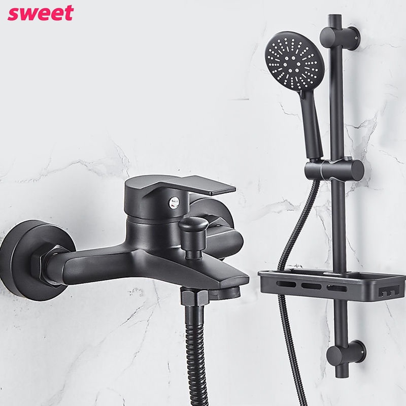 Shower Set Hot And Cold Shower Faucet Toilet Shower Head Simple Shower ...