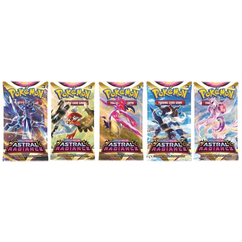 3 Packs Pokémon TCG Astral Radiance Booster Pack - Bubble Store