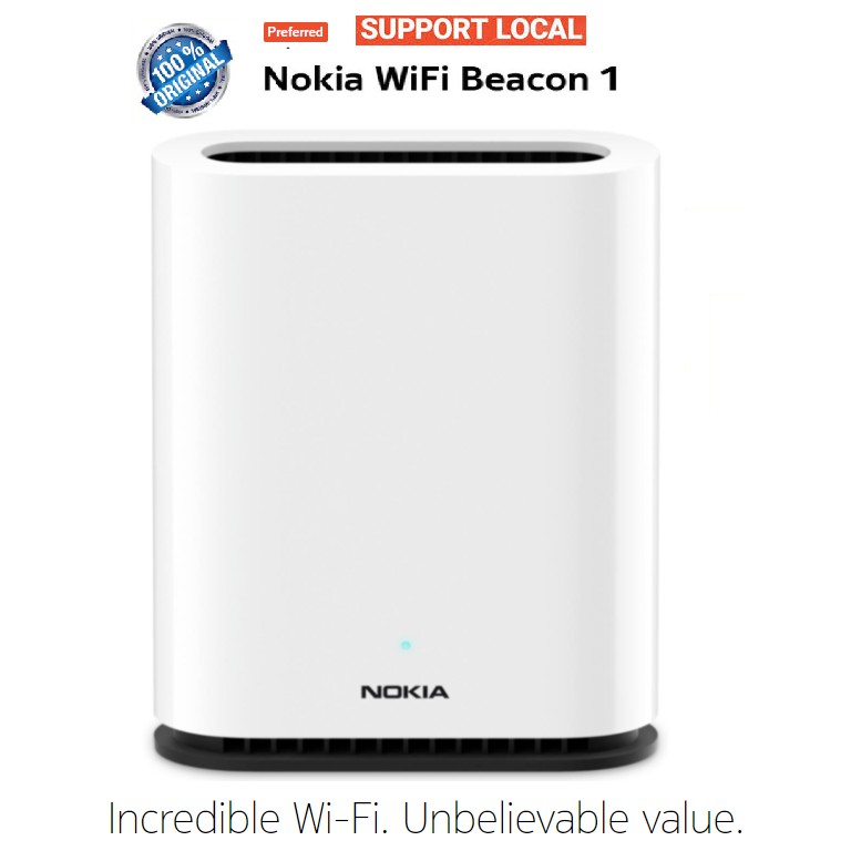 ノキアNokia メッシュWi-FiルーターBeacon 1新品・未開封2台 Amazon.com: Nokia WiFi Beacon 1: high Performance Whole Home