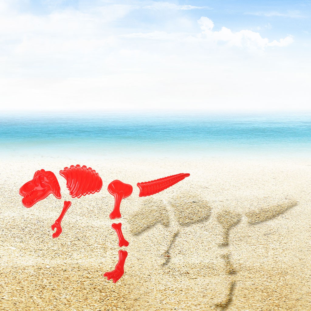 skeleton sand toy