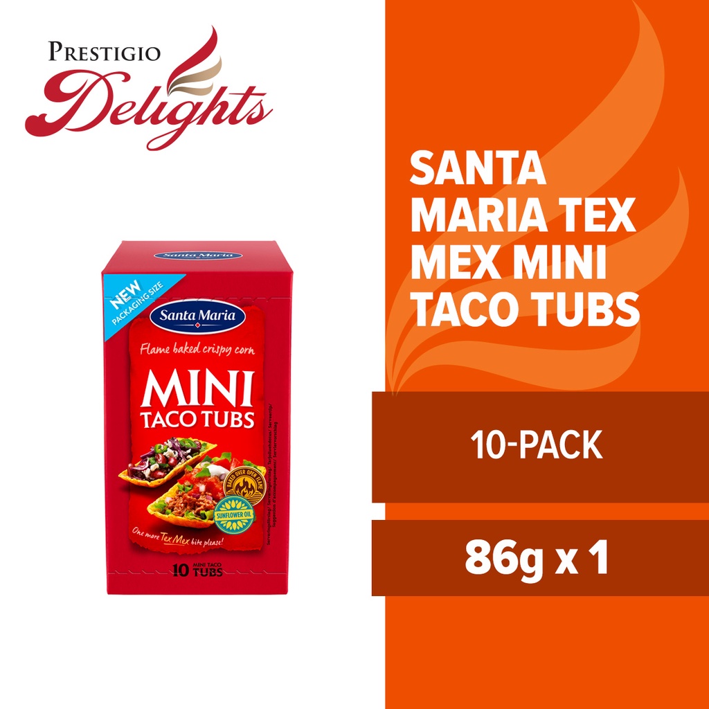 Santa Maria Mini Taco Tubs 10 packs 86g Shopee Singapore