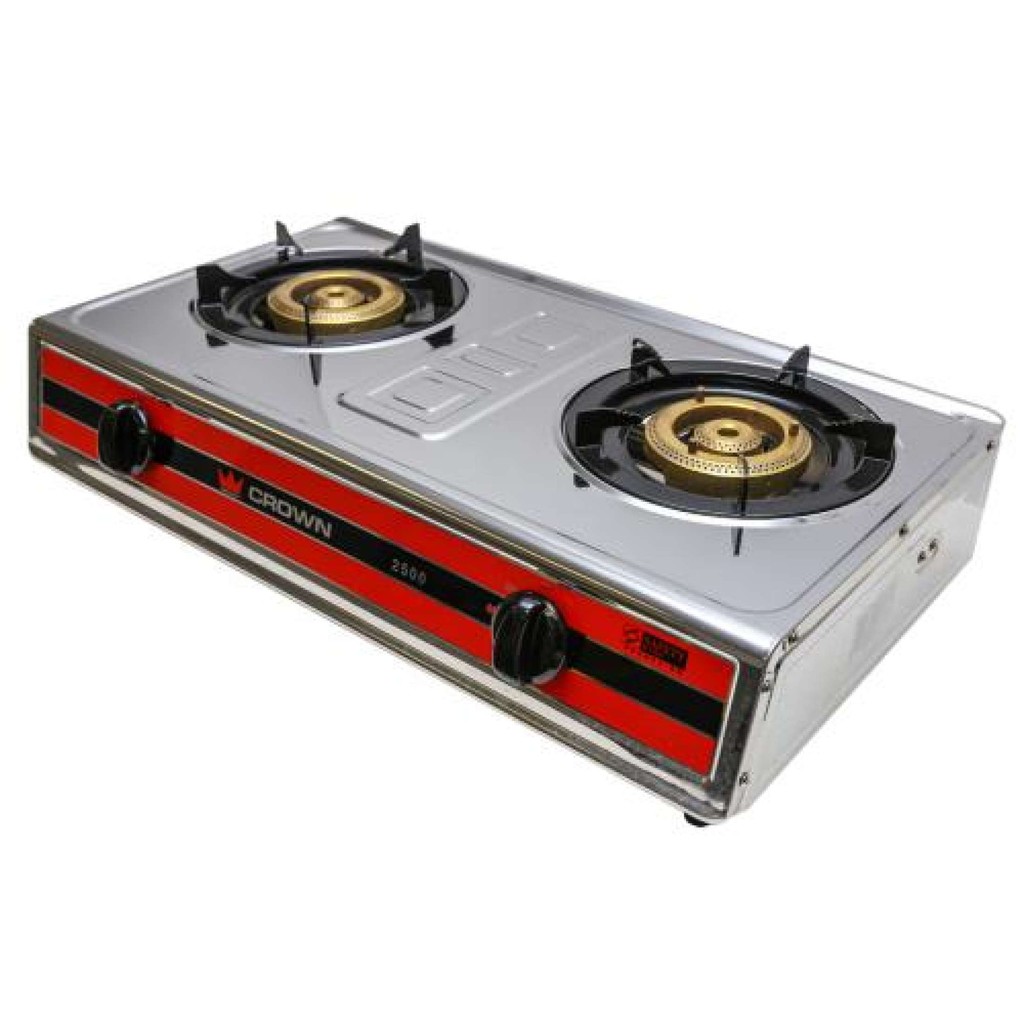 Crown 2500 Double Burners Table Top Gas Cooker Shopee Singapore