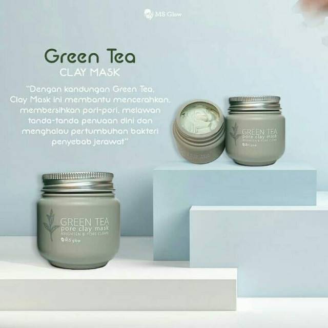 ms glow mask green tea