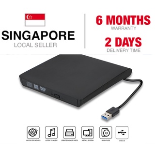 SG STOCK Portable External DVD/CD RW Drive Burner/Reader/Writer Driver (USB 3.0+USB-C) (Plug and Play) 6 Months WARRANTY
