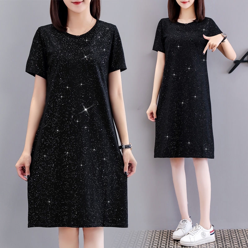 plus size midi t shirt dress