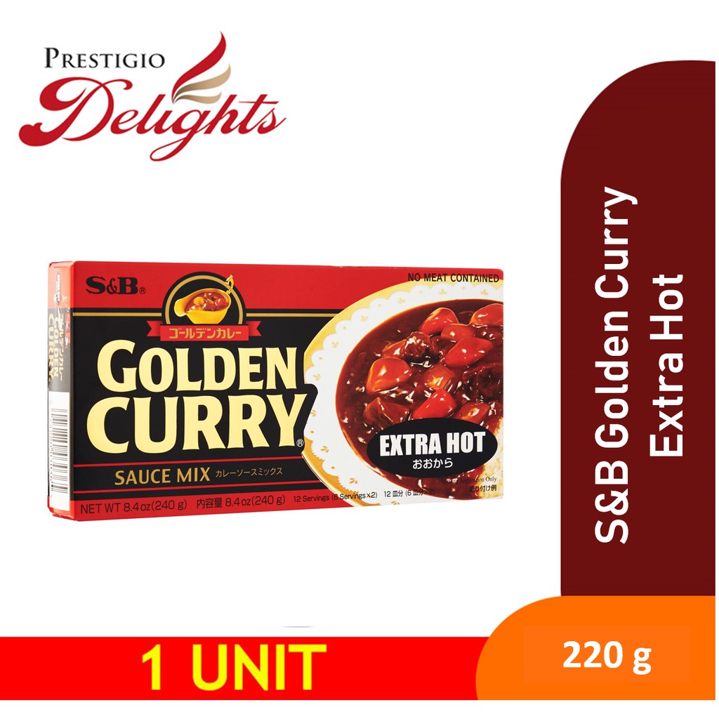 S&B Golden Curry Extra Hot Instant Curry 220g | Shopee Singapore