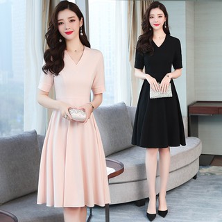 ladies short sleeve midi dresses
