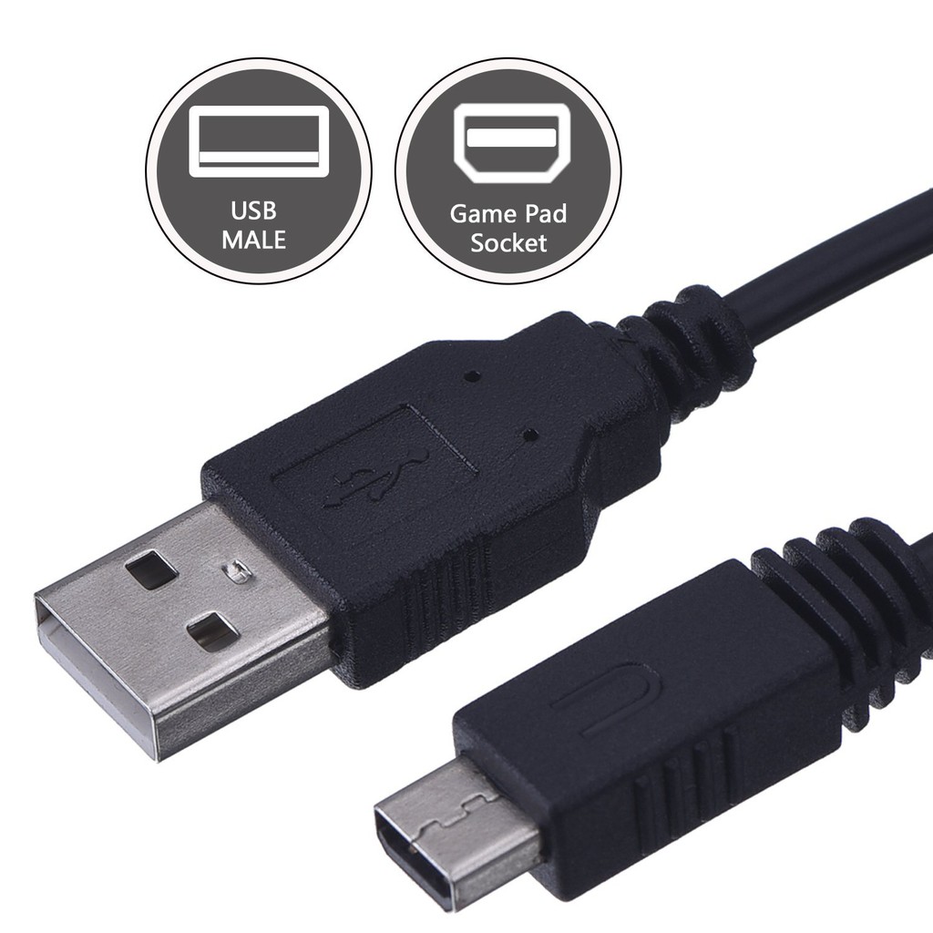 10 Feet Gamepad Usb Charge Cable Power Charging Cable For Nintendo And Wii U Shopee Singapore