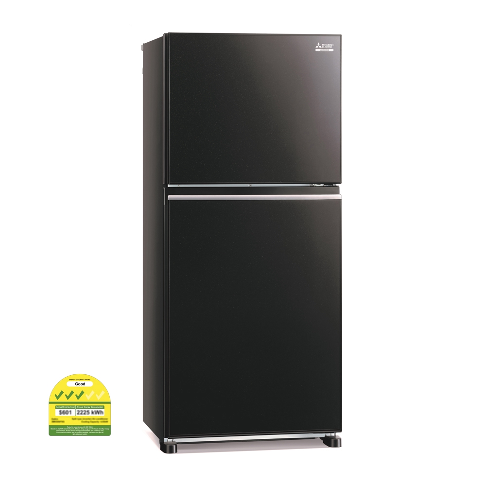Mitsubishi MRFX47ENGBKP 363L 2 Door Fridge ***1 YEAR MITSUBISHI