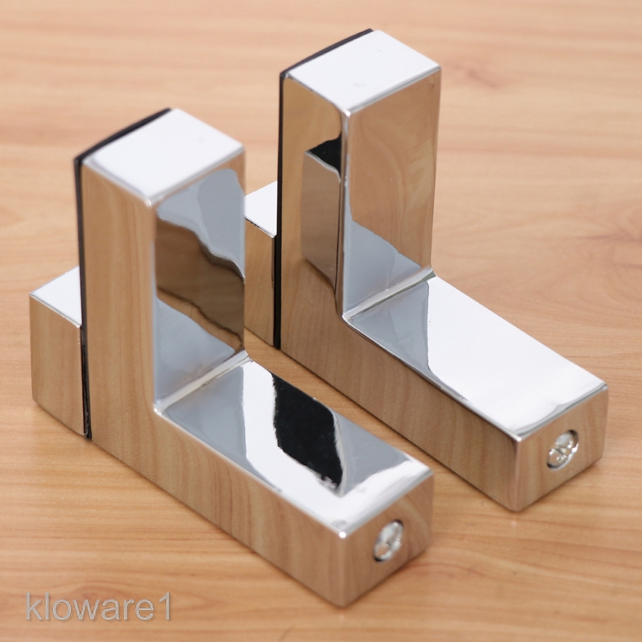 4Pcs Wall Mount Adjustable Wood//Glass Shelf Bracket Clip Clamp 64x82x24mm