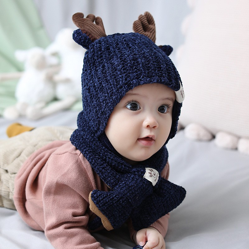 infant hat and scarf