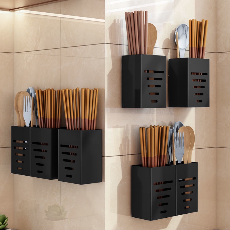 Kitchen Stainless Steel Chopsticks Holder Household Multifunctional