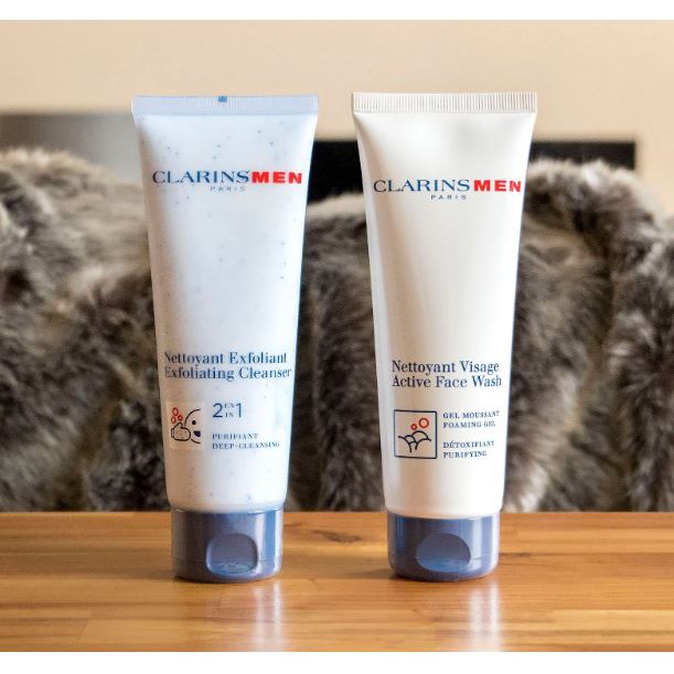 clarins men's exfoliating face wash