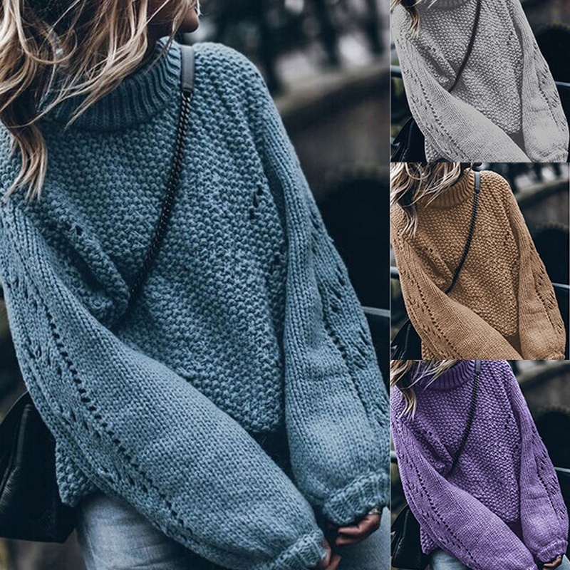 Womens Fashion Knit Oversize Sweater 