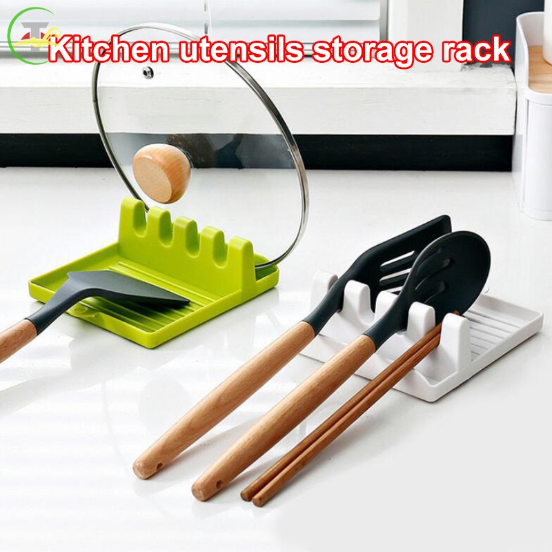 Tg Kitchen Storage Rack Plastic Utensils Storage Rack Simple Spatula Holder Kitchen Accessories Sg Shopee Singapore