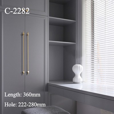 European Style Long Gold Brass Cabinet Handles Wardrobe Kitchen Cupboard Pulls Drawer Knobs Door Furniture Hardware Shopee Singapore