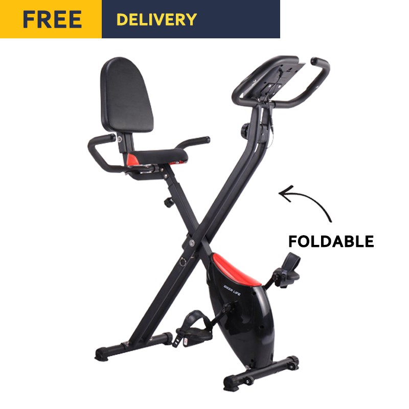 folding exercise bike