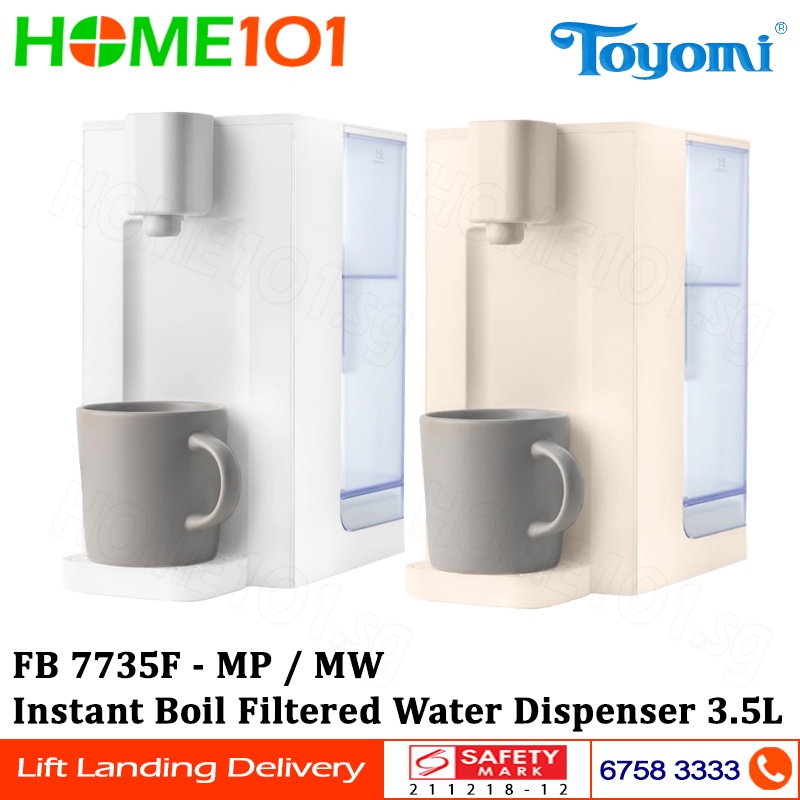 Toyomi Instant Boil Filtered Water Dispenser 3.5L FB 7735F Shopee