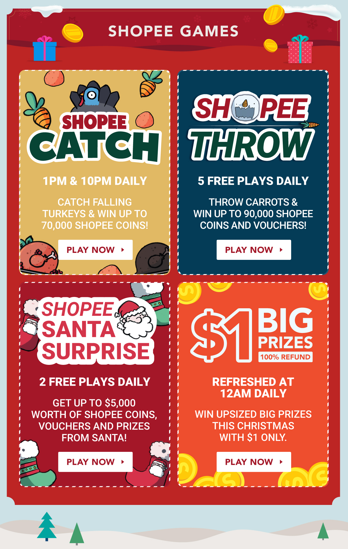Shopee Christmas Sale 2019 Daily Prizes Up To 2500 Shopee Singapore