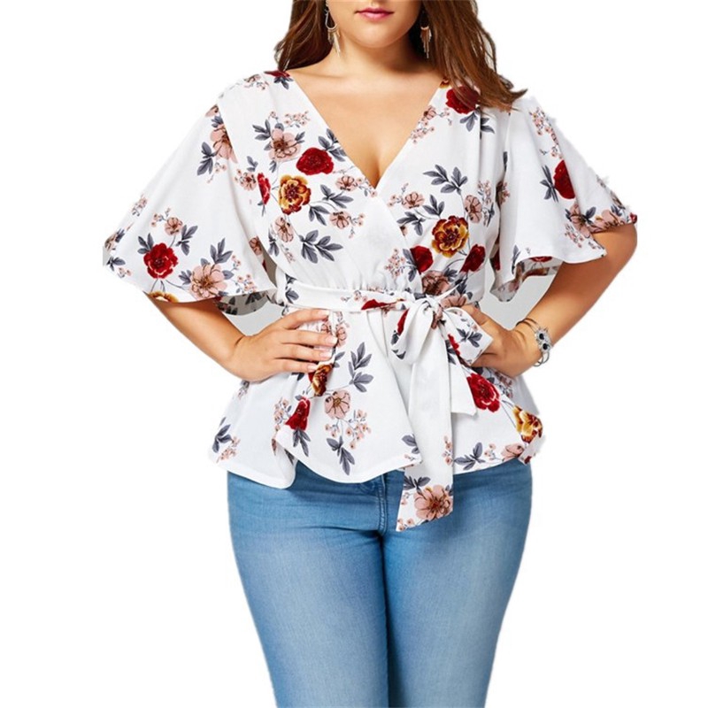 plus size chiffon blouses