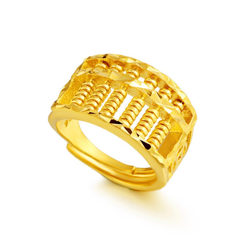 Prosperity Golden Abacus Ring Circle Adjustable Jewelry Gift For Women Men Wedding Ll 17 Rings Aliexpress