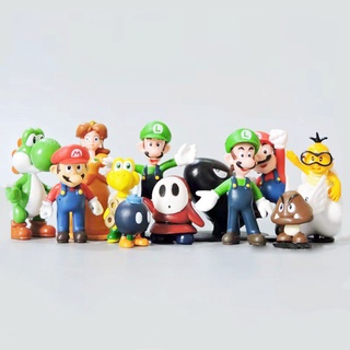Details about   Super Mario 6pcs PVC Bros Action Figure Dolls Lot Playset Series Toys Doll 
