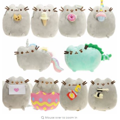 pusheen cat unicorn plush
