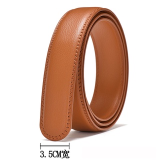 Image of thu nhỏ 3.0cm 3.5cm Wide Without Buckle Automatic Buckle Men's Belt Genuine Cowhide Leather  Belt for Men's Strap for Auto Slide Buckle(No Buckle) #7