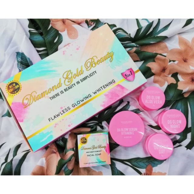 diamond gold beauty skincare