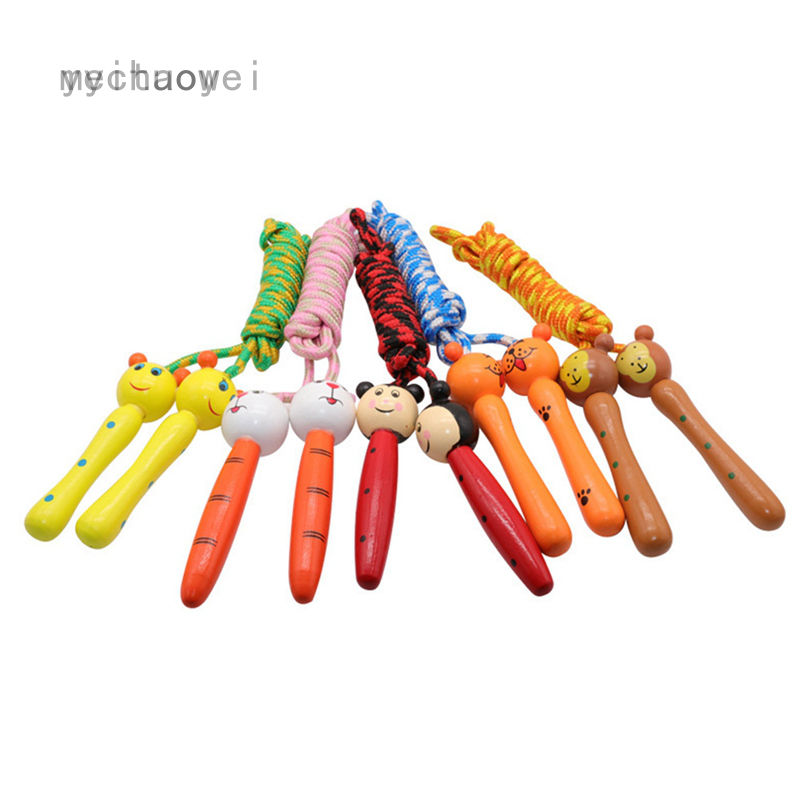Yychaoy Kids Jump Rope For Girls Boys Skipping Jumping Rope For Kids Youth Beginners Jumpropes Bulk Set Toys Wooden Handle Cotton Ropes Cute Animals Jumprope Summer Outdoor Workout Exercise Shopee Singapore