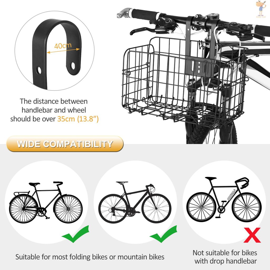 front vs rear bike basket
