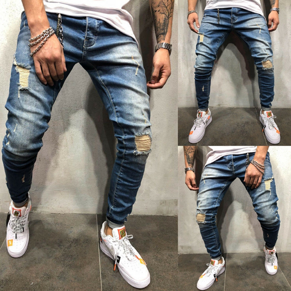 cheap ripped skinny jeans mens
