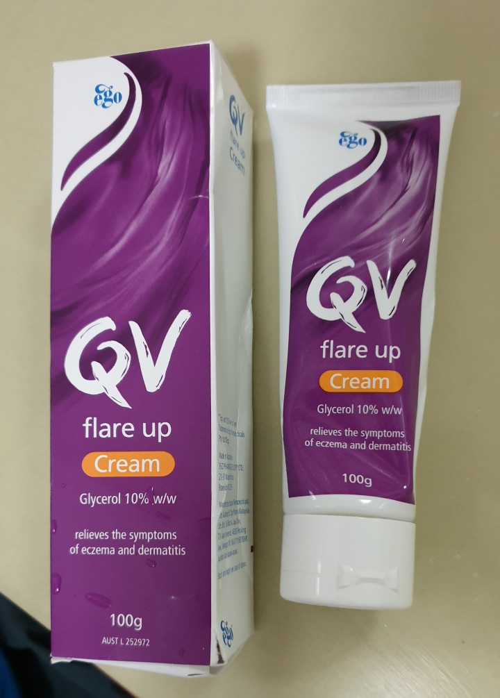 qv flare up cream 100g eczema prone
