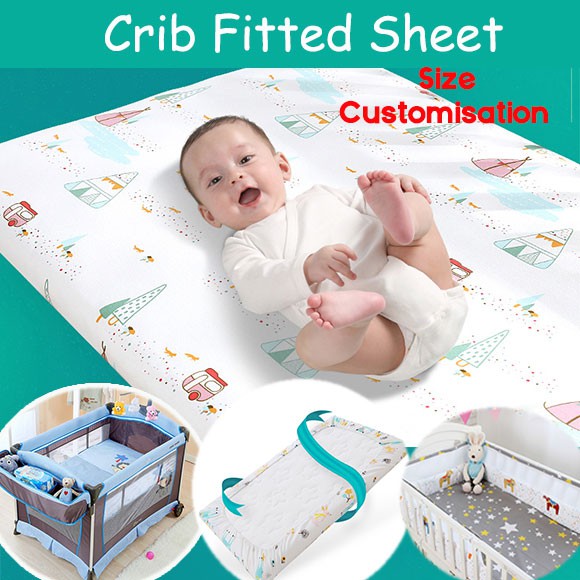 Playpen Crib Cot Fitted Sheet Fitted Cribsheet Fitted Bed Sheet