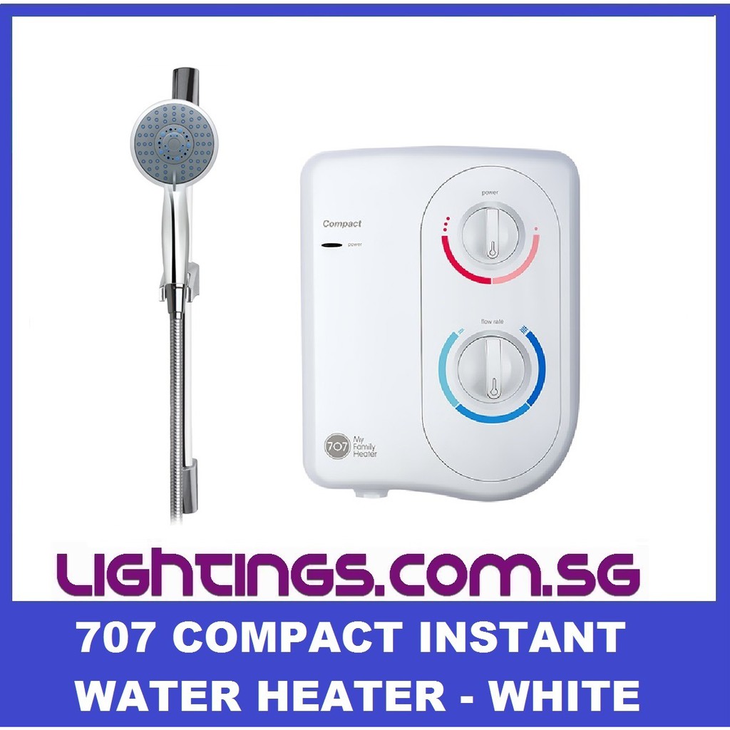 707 Compact Instant Water Heater (White) Shopee Singapore