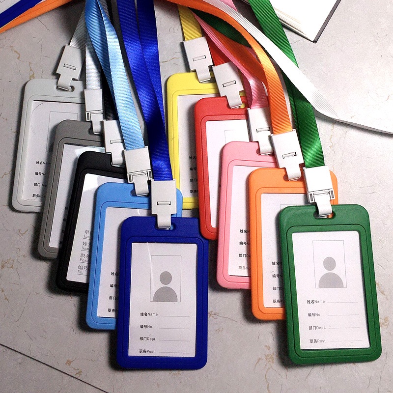 1pc Plastic Credential Student Nurse ID Badges Clear Card Holder ...