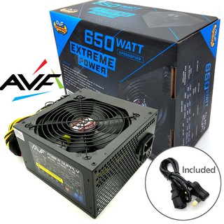 Official AVF Gaming Power Supply with Extreme Power 650W - 650 Watt Psu