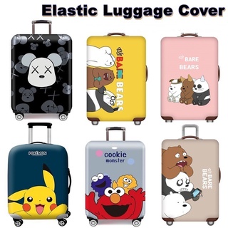 *Sg Stock*3D Thick Elastic Luggage Suitcase Cover|Left and Right Opening