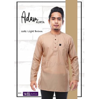 Shop Malaysia Kurta Adult Male Turn Signal Without Kolar Viral And Latest Pattern Plain Cotton Fabric Shopee Singapore