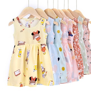 Baby Girls Dress Clothes Kids Sleeveless Princess Dress Pageant Gown Wedding Birthday Party Sundress Dresses for 1-7Y