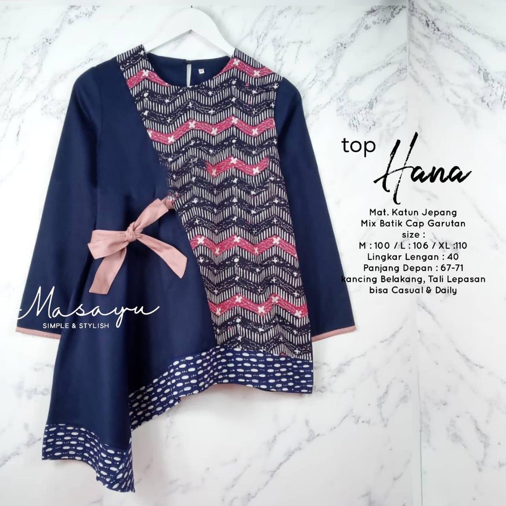 PREMIUM Top Hana Batik Cap Garutan Tops Batik Blouse PREMIUM Top Hana Batik Cap Garutan Tops Batik Blouse