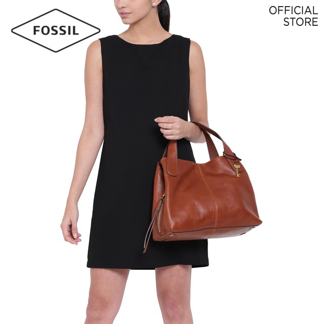 fossil maya satchel black