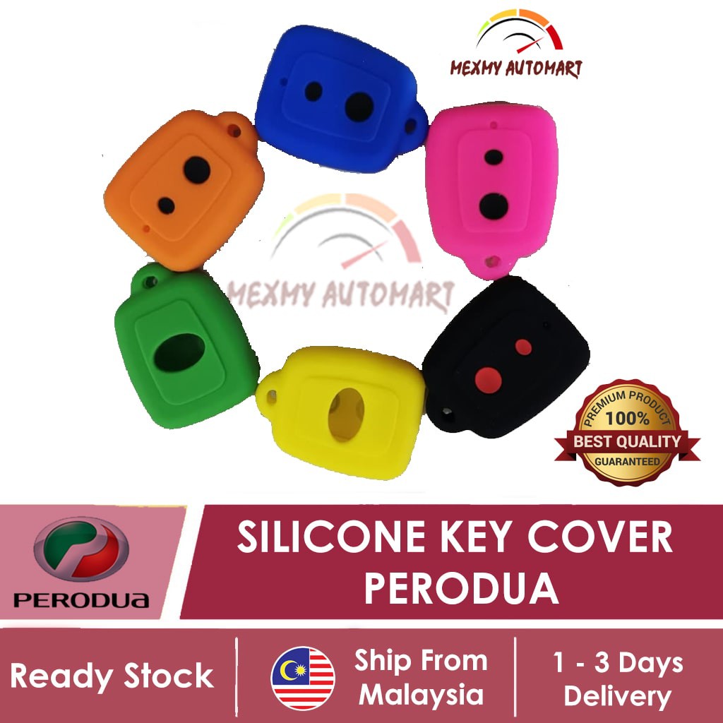 Perodua Myvi Viva Alza Silicone Car Key Cover Car Key 