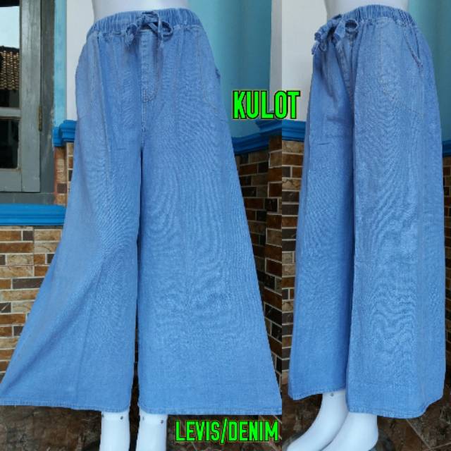 kulot jeans denim