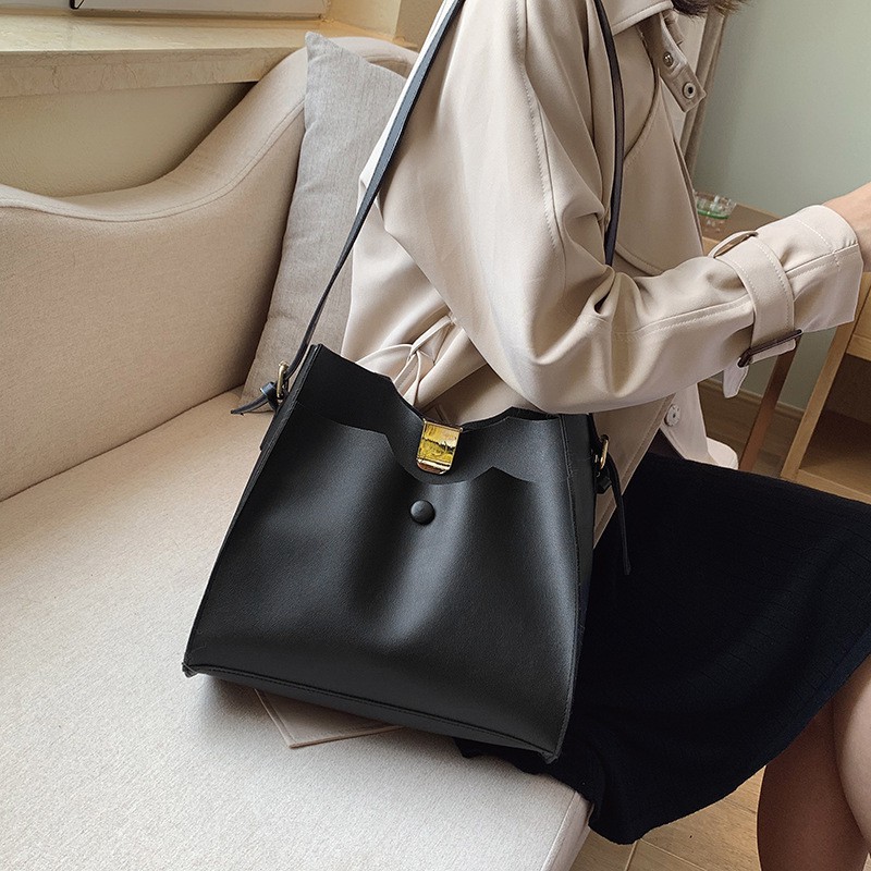 2in1 Retro large capacity bag new Korean fashionable One Shoulder