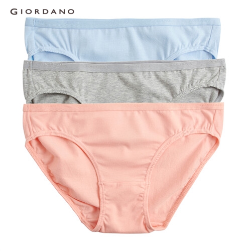 Giordano Women ElasticWaistband Panties (3Packs) 05474501 Shopee