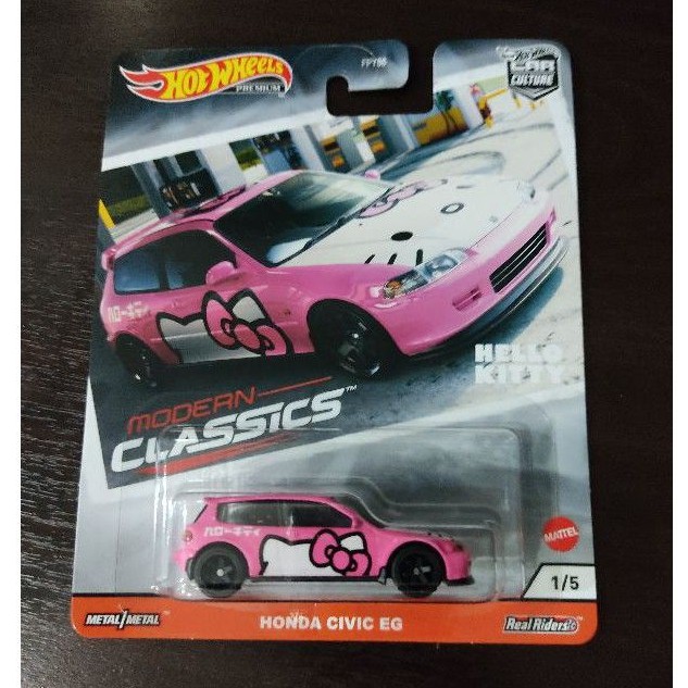 hot wheels hello kitty civic