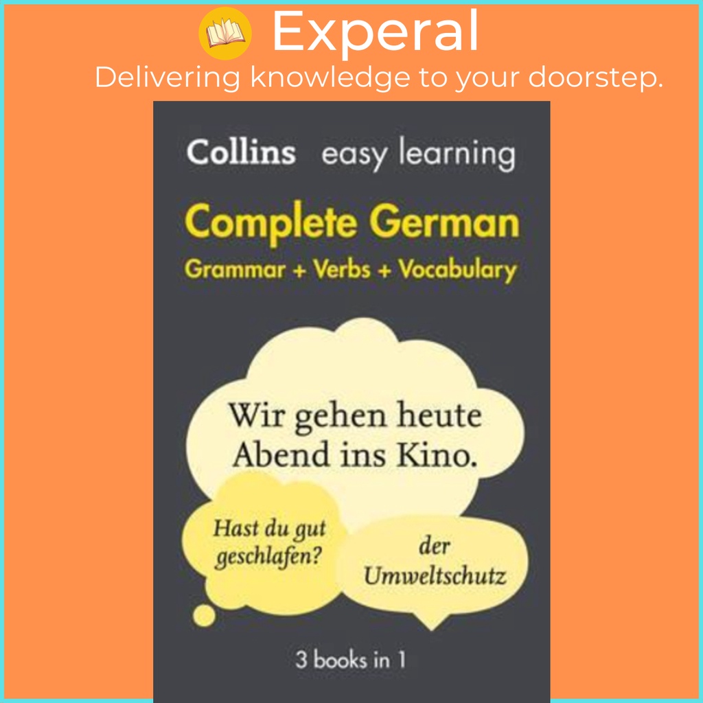 Easy Learning German Complete Grammar Verbs And Vocabulary 3 Books In 1 Shopee Singapore